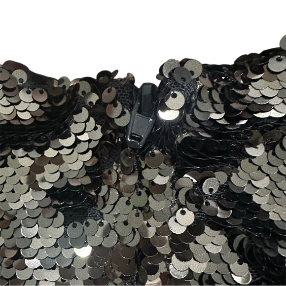 H&M NWT Sequin Cropped Tank - M - Picture 4 of 5